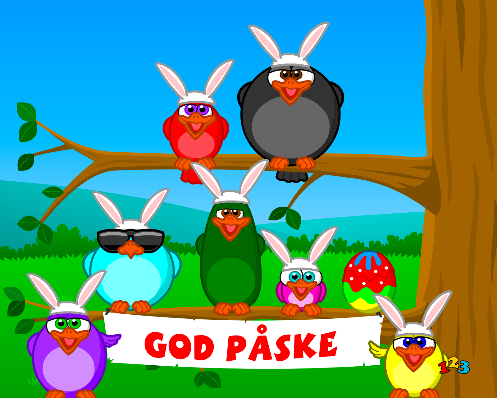 Påskesangen - Påskekort - gratis postkort fra 123kort.dk
